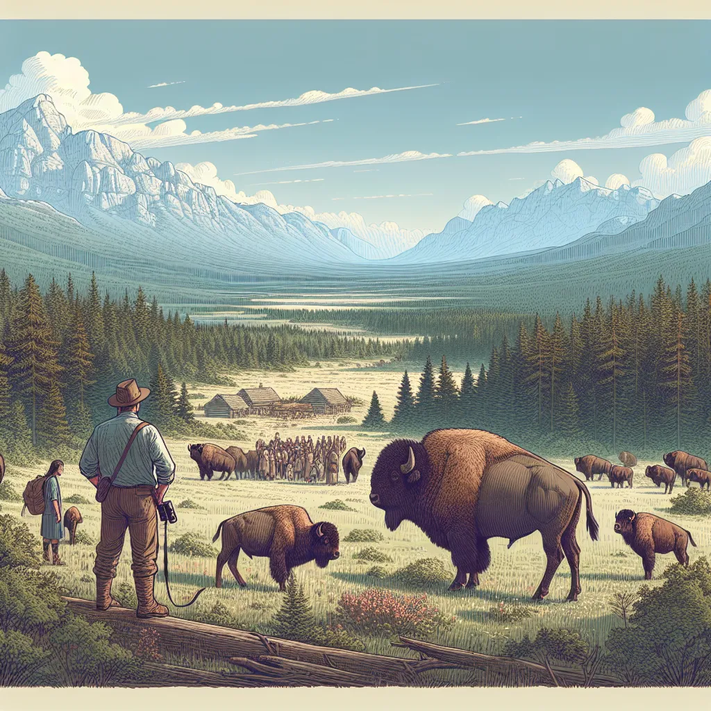 Amerikanische Bisons auf dem kroatischen Velebit-Berg eingeführt