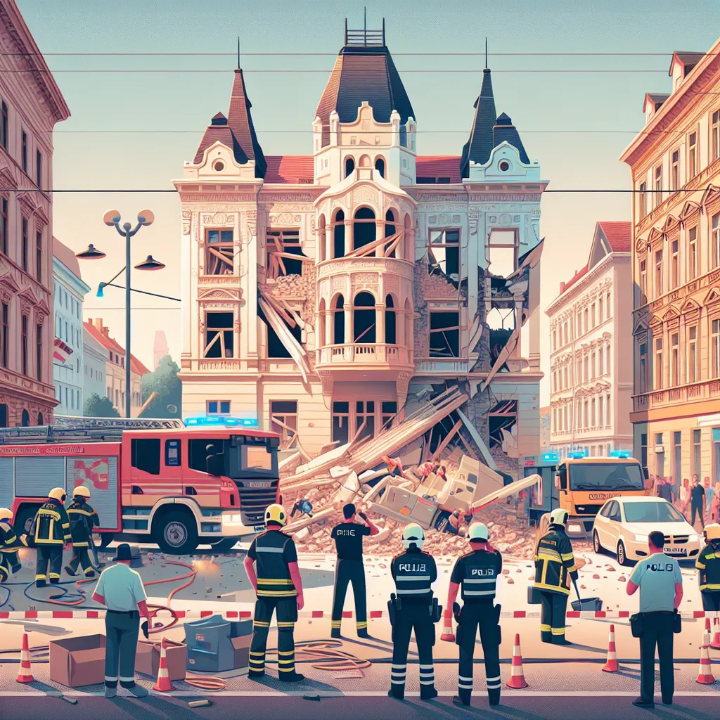 Fassadeneinsturz im Zentrum von Zagreb ohne Verletzte
