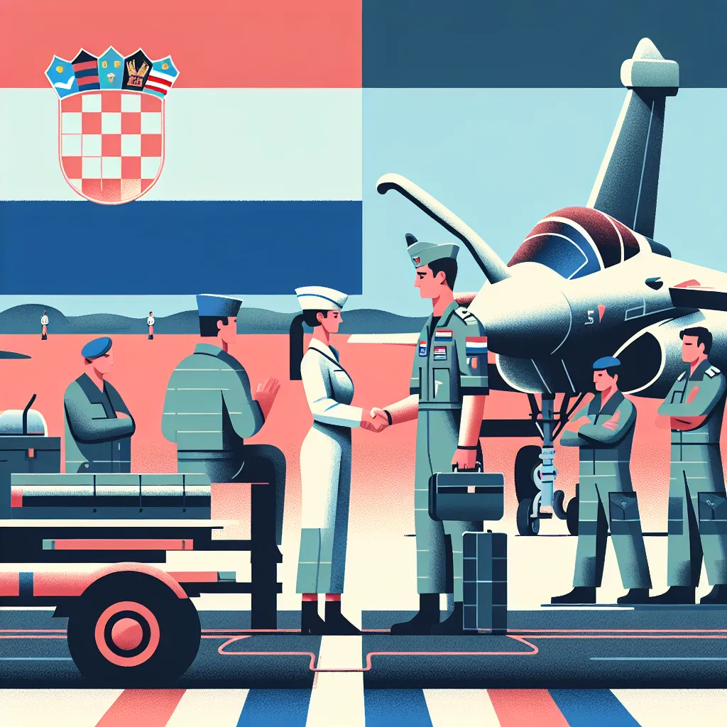 Kroatische und französische Luftstreitkräfte führen gemeinsame Rafale-Manöver durch